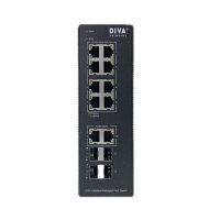 FB정보통신 DIVA-IS1714P240C 산업용 광스위치허브(10+4) 2.5G L2 매니지먼트 PoE 240W